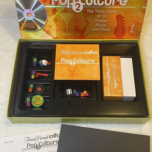Trivial Pursuit Pop Culture 2 DVD Board Game Vintage 2005 - Picture 6 of 9